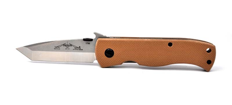 Emerson CQC-7V SF Tan Folding Knife W/ Wave Feature